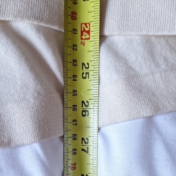 August Silk Black and White Striped Long Sleeve Button Back Top - Picture 14 of 14